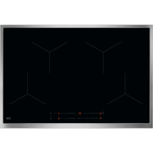 AEG OIO84A00XB Induktionskochfeld 80cm Edelstahlrahmen Hob2Hood PowerBoost DirectControl