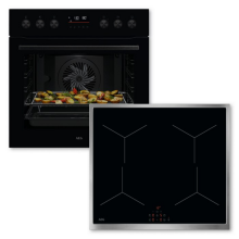 AEG AH53B (OU5PE40AK,OIX64A00XB) Herdset Pyrolyse 10Heizarten Induktionskochfeld Edelstahlrahmen