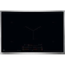 AEG OIK85M00XB Induktionskochfeld 80cm Edelstahlrahmen Hob2Hood BridgeFunktion PowerBoost