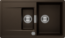 Schock Mono D-150-FB Bronze (MOND150FBBRO) Unterschrank 60cm flächenbündige Spüle CRISTADUR®