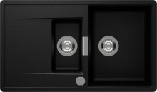 Schock Mono D-150-FB Magma (MOND150FBMAG) Unterschrank 60cm flächenbündige Spüle CRISTADUR®