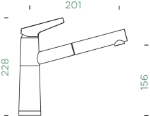 SC-510 Berry (554123BRY) Niederdruck&nbsp;Schlauchbrause