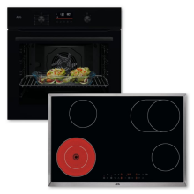 AEG AB43BP (BP3100B,HK834060XB) StatementLine Backofenset Pyrolyse Elektrokochfeld 80cm