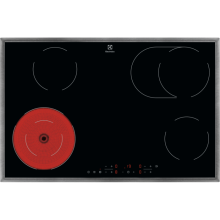 LRR8436M Glaskeramikkochfeld autark 80cm TouchControl Edelstahlrahmen