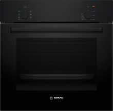 HBF010BA1 Backofen 60cm Schwarz 5Heizarten Bedienknebel Schnellaufheizung