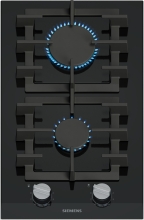 ER3A6BI40 Domino Gaskochfeld 30cm Glaskeramik stepFlame abnehmbare Schwertknebel