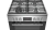Bosch HXR39AI50 Standherd 60 cm Gaskochfeld EcoCleanDirect LED-Display-Steuerung Wok-Brenner