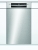 Bosch SPU2XMS01E Unterbau Geschirrspüler Edelstahl 45 cm VarioSchublade HomeConnect