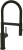 Villeroy & Boch 92800006 Küchenarmatur Steel Expert 2.0 matt Black, Schlauchbrause