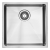 Lavabo Kubus 400 soft 440 x 440 mm Edelstahl Spüle