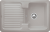 Villeroy & Boch 674501KDHL12 Condor 45 Fossil Keramikspüle Handbetätigung Einbauspüle 45 cm Unterschrank