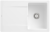 Villeroy & Boch 333401R1HL12 Siluet 45 Weiß Alpin Keramikspüle Handbetätigung Einbauspüle 45 cm Unterschrank