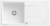 Villeroy & Boch 333602R1HL12 Siluet 60 Weiß Alpin Keramikspüle Excenterbetätigung Einbauspüle 60 cm Unterschrank