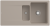 Villeroy & Boch 333701AMHL2 Siluet 60 R Almond Keramikspüle Handbetätigung Einbauspüle 60 cm Unterschrank