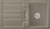 Villeroy & Boch 330501TRHL2 Flavia 50 Timber Keramikspüle Handbetätigung Einbauspüle 50 cm Unterschrank