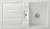 Villeroy & Boch 330501SMHL2 Flavia 50 Steam Keramikspüle Handbetätigung Einbauspüle 50 cm Unterschrank