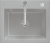 Villeroy & Boch 330902KDHL23 Subway 60 S Fossil Keramikspüle Excenterbetätigung Einbauspüle 60 cm Unterschrank