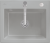 Villeroy & Boch 330902KDHL23 Subway 60 S Fossil Keramikspüle Excenterbetätigung Einbauspüle 60 cm Unterschrank