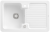 Villeroy & Boch 674502KG Condor 45 Snow White Keramikspüle Excenterbetätigung Einbauspüle 45 cm Unterschrank