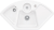 Villeroy & Boch 670802KG Solo Eck Snow White Keramikspüle Excenterbetätigung Eckspüle 90 cm Unterschrank