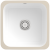 Villeroy & Boch 670301KG Cisterna 50 Snow White Keramikspüle Handbetätigung Unterbauspüle 50 cm Unterschrank