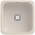 Villeroy & Boch 670301KR Cisterna 50 Crema Keramikspüle Handbetätigung Unterbauspüle 50 cm Unterschrank