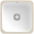 Villeroy & Boch 670301RW Cisterna 50 Stone White Keramikspüle Handbetätigung Unterbauspüle 50 cm Unterschrank