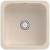 Villeroy & Boch 670302FU Cisterna 50 Ivory Keramikspüle Excenterbetätigung Unterbauspüle 50 cm Unterschrank