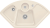 Villeroy & Boch 670802KRHL12 Solo Eck Crema Keramikspüle Excenterbetätigung Eckspüle 90 cm Unterschrank
