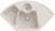 Villeroy & Boch 670802KRHL12 Solo Eck Crema Keramikspüle Excenterbetätigung Eckspüle 90 cm Unterschrank