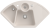 Villeroy & Boch 670802KRHL12 Solo Eck Crema Keramikspüle Excenterbetätigung Eckspüle 90 cm Unterschrank