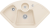 Villeroy & Boch 670802FUHL1 Solo Eck Ivory Keramikspüle Excenterbetätigung Eckspüle 90 cm Unterschrank