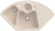 Villeroy & Boch 670802FUHL12 Solo Eck Ivory Keramikspüle Excenterbetätigung Eckspüle 90 cm Unterschrank