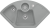 Villeroy & Boch 670802SLHL1 Solo Eck Stone Keramikspüle Excenterbetätigung Eckspüle 90 cm Unterschrank