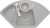 Villeroy & Boch 670802KDHL12 Solo Eck Fossil Keramikspüle Excenterbetätigung Eckspüle 90 cm Unterschrank