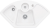 Villeroy & Boch 670802RWHL12 Solo Eck Stone White Keramikspüle Excenterbetätigung Eckspüle 90 cm Unterschrank