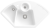 Villeroy & Boch 670802RWHL12 Solo Eck Stone White Keramikspüle Excenterbetätigung Eckspüle 90 cm Unterschrank