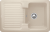 Villeroy & Boch 674501AMHL2 Condor 45 Almond Keramikspüle Handbetätigung Einbauspüle 45 cm Unterschrank
