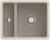 Villeroy & Boch 675801AM Subway 60 XU Almond Keramikspüle Handbetätigung Unterbauspüle 60 cm Unterschrank