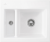 Villeroy & Boch 678001R1 Subway 60 XM Weiß Alpin Keramikspüle Handbetätigung Einbauspüle 60 cm Unterschrank