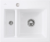Villeroy & Boch 678002RWHL3 Subway 60 XM Stone White Keramikspüle Excenterbetätigung Einbauspüle 60 cm Unterschrank