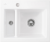 Villeroy & Boch 678002R1HL2 Subway 60 XM Weiß Alpin Keramikspüle Excenterbetätigung Einbauspüle 60 cm Unterschrank