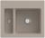Villeroy & Boch 678002AMHL1 Subway 60 XM Almond Keramikspüle Excenterbetätigung Einbauspüle 60 cm Unterschrank