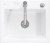 Villeroy & Boch 330902R1HL3 Subway 60 S Weiß Alpin Keramikspüle Excenterbetätigung Einbauspüle 60 cm Unterschrank
