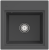 Villeroy & Boch 335502i4 Subway Style 50 S Graphite Keramik Excenterbetätigung Spüle Aufliegend 50 cm Unterschrank