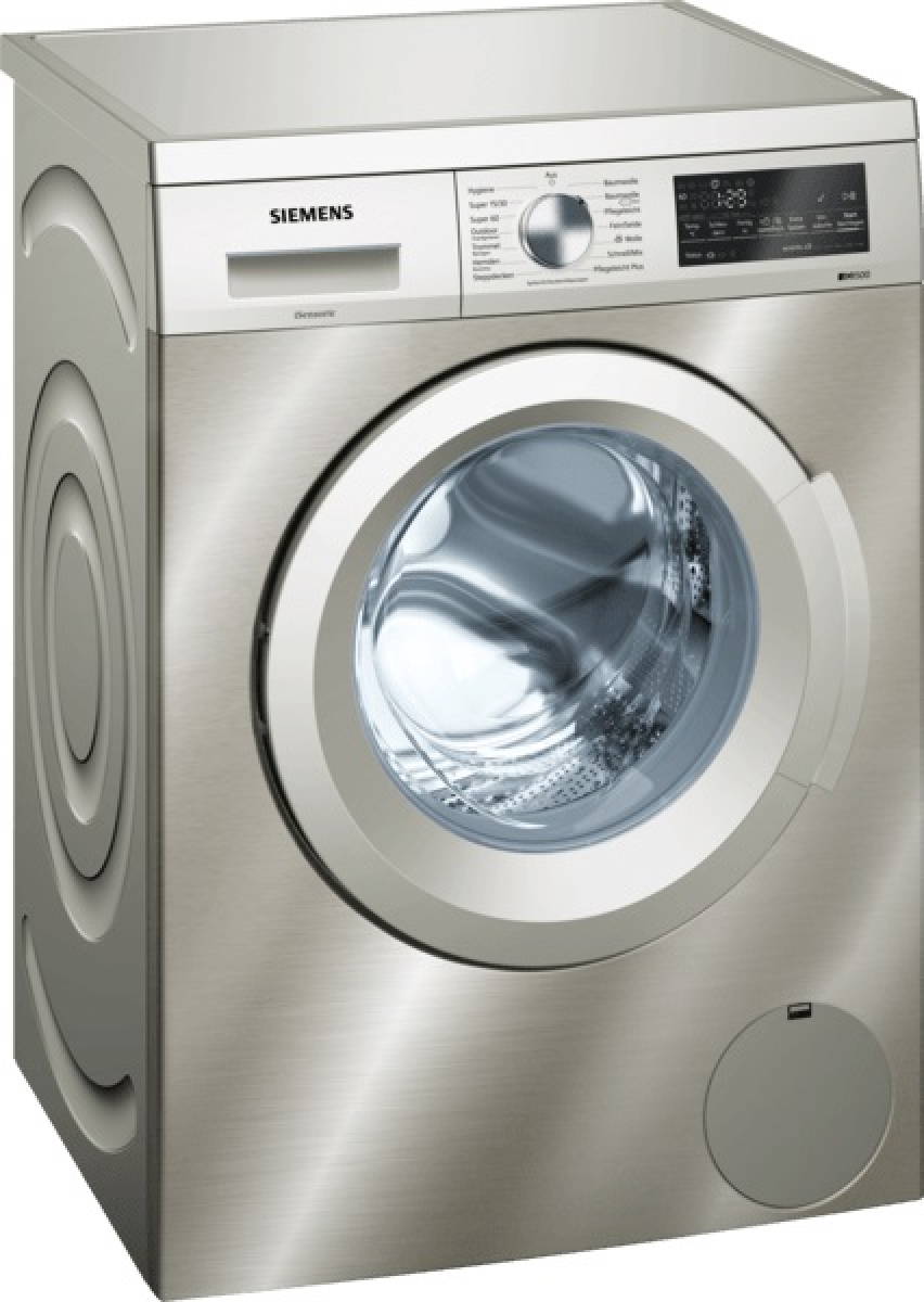 Siemens WU14Q4S1 Waschmaschine silber-inox 8 kg EEK: A    günstig ...