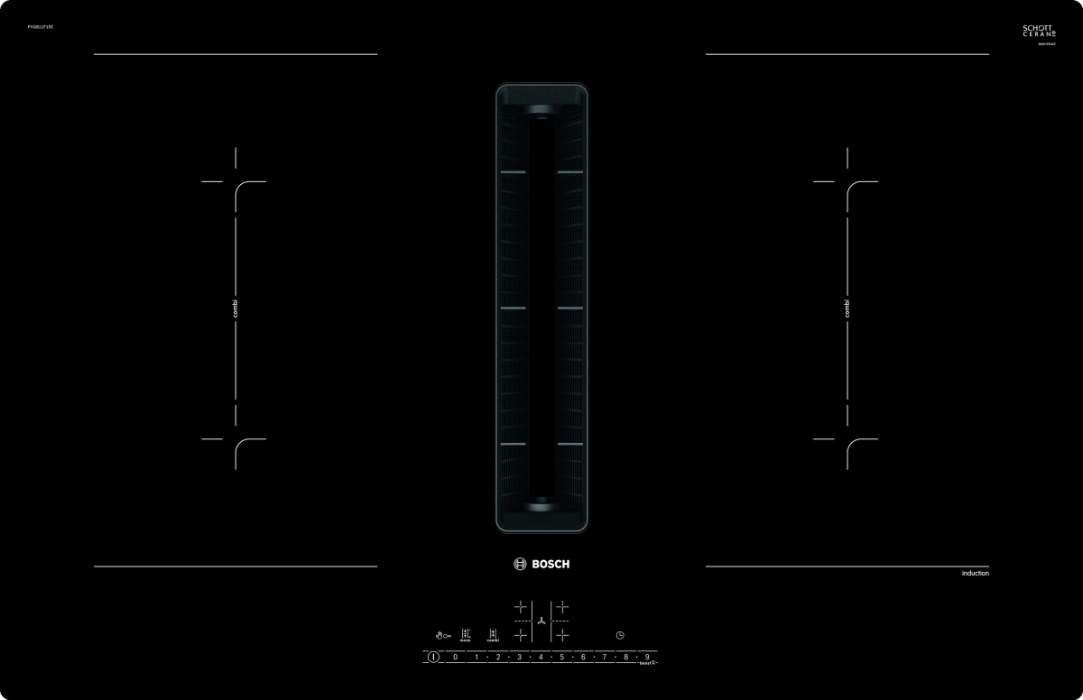 Bosch PVQ811GA6 ( HEZ9VDSB4,PVQ811F15E ) Kochfeld mit Dunstabzug Induktion  80 cm DirectSelect günstig kaufen