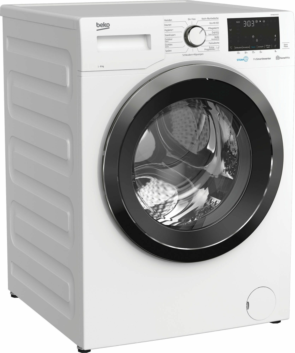 Beko WYA81643LE1 Waschmaschine 8 kg 1600 U/min SteamCure StainExpert