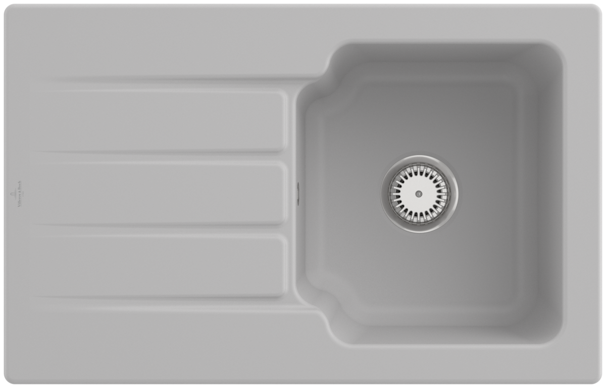 Villeroy & Boch 334001SM Architectura 45 Steam Keramikspüle Handbetätigung Einbauspüle 45 cm Unterschrank