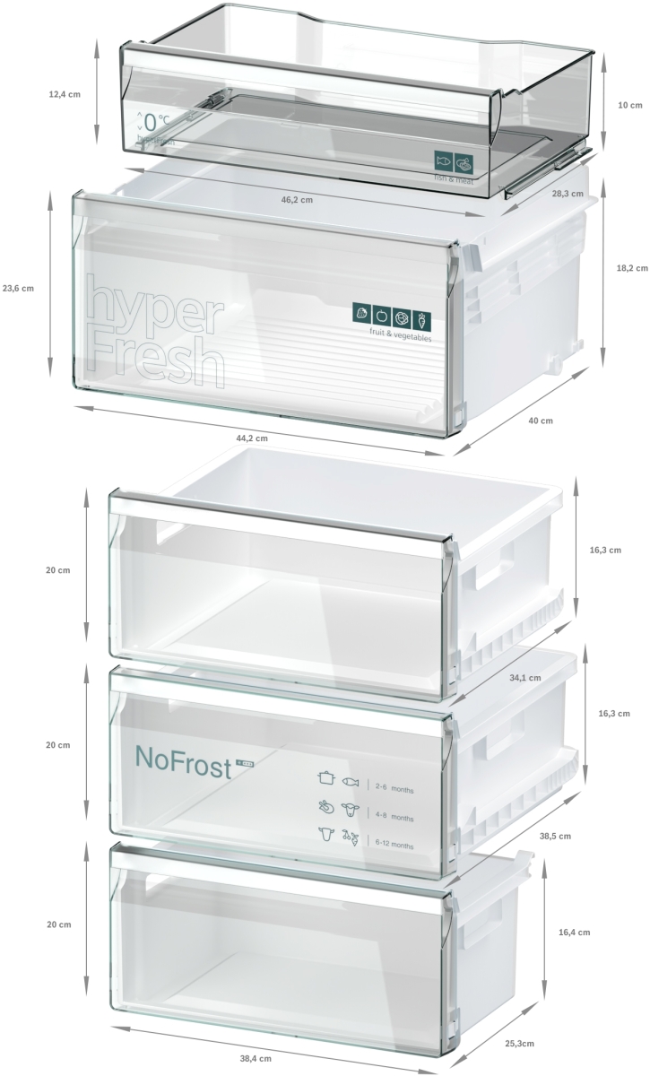 Siemens KG39N2IAF günstig 203 kaufen x antiFingerprint Gefrierbereich Kühl-Gefrier-Kombination Edelstahl unten Freistehende 60 cm mit